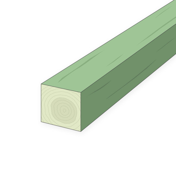 Sparre 75x75 mm sågad NTR A