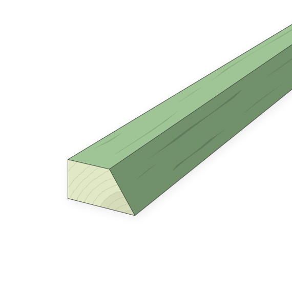 Staketregel 38x75 mm snedsågad NTR AB