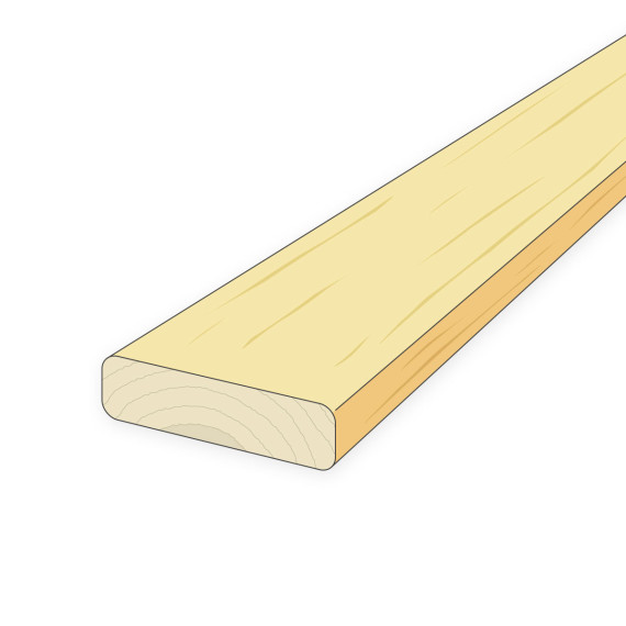 Trall 28x120 mm Obehandlad