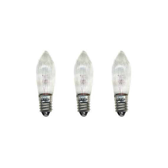 Topplampa E10 23V klar, 3-pack