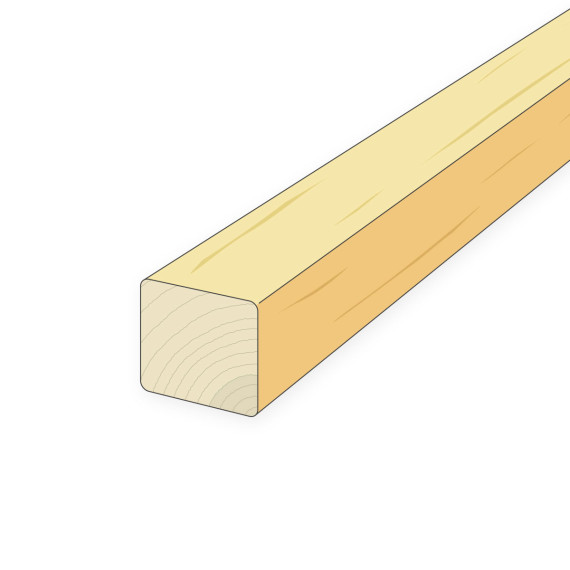 Stolpe 70x70 mm Obehandlad