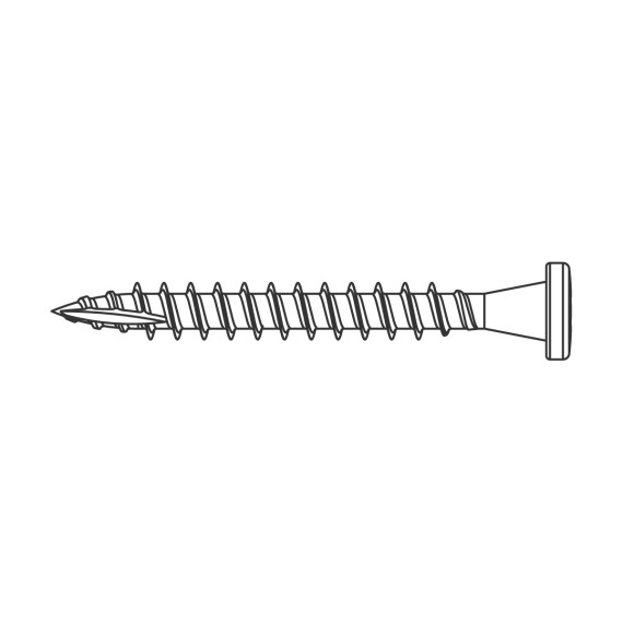 Beslagskruv/Ankarskruv C4, skiss