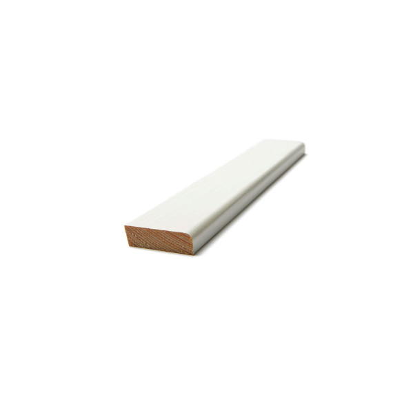 Smyglist 8x33 mm Vitmålad